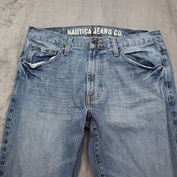 Nautica Jeans Co Pants Womens 32 Blue High Rise Stretch Bootcut Denim Jeans - Picture 13 of 16